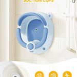 Baby Bath Seat for Babies 6 Months & Up - Bathtub Seats for Babies with 3 Baby Bath Toys, Non-Slip, Comfortable, Infant Bath Essentials-Blue