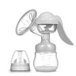ZJchao Manual Breast Pump Strong Suction Low Noise Hand Held Breastfeeding Pump for Nursing Mothers Portable Easy to Use White 17x18cm