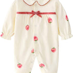 Baby One Piece Romper Soft Cotton Sleepwear Footed Jumpsuit for 0-12 Month Infant