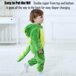 Halloween Baby Green Dinosaur Costumes Toddler Outfit Infants Cosplay Romper 1-60 Months