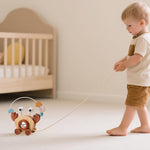 Pull-Along Walking Toys for Babies 12 Months +,4 in 1 Push and Pull Toy for Toddlers Aged 1-2 and 3-4 Years Old, Wooden Baby Toys, Montessori Early Development Sensory Toy