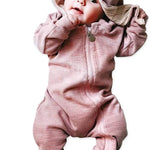 Simplee kids Animal Bunny Baby Easter Romper Long Ear Rabbit Hoodie Romper Jumpsuit with Zipper