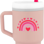 Infantino My 1st Tumbler, Silicone Sippy Cup with Straw & Handle, Spill-Resistant, for On-the-Go, BPA-Free Transition Cup, Lilac