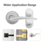 Snowharp Child Proof Door Lever Lock, Door Handle Lock, Durable ABS with Adhesive Backing, Simple Install, No Tools Needed (U, Pack, 2)