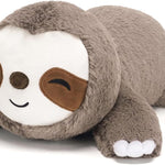 SQEQE Weighted Stuffed Animals Capybara Plush, Weighted Capybara Stuffed Animals with Turtle Backpack, Soft Pillow Toy for Kids Adults, Birthday Present 9.8 Inch, 0.8 Lb