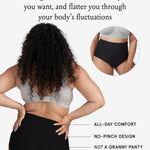 Bodily The All-In Panty, Maternity, Postpartum & C-Section Underwear, High Waisted, Soft, Stretchy & Comfortable for Pregnancy & Postpartum (Small, 3pk, Black)
