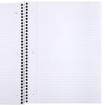 Mead Spiral Notebook, 6 Pack, 1 Subject, College Ruled Paper, 7-1/2" x 10-1/2", 70 Sheets per Notebook, Assorted Bright Colors (830050-ECM)