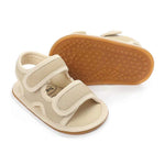 OAISNIT Baby Girls Boys Sandals Premium Breathable Anti-Slip Rubber Sole Infant Summer Outdoor Shoes Soft Toddler First Walkers (3-6 Months Infant, A-Khaki)