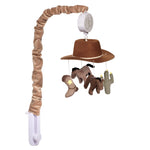 Lambs & Ivy Country Western Cowboy Hat Musical Baby Crib Mobile Soother Toy