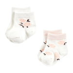 Hudson Baby Baby Girls Sock and Headband 12pc Set, Soft Pink Roses, 0-9 Months