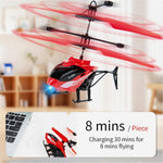 Remote Control Helicopter, Gesture Sensing Indoor Flying Helicopter Toys,RC Airplane for Teenages with 10Mins Flight, RC Helicopters for Kids with Light,Birthday Gifts for Boys and Girls (Red)