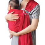 Vlokup Baby Water Ring Sling Carrier | Lightweight Breathable Mesh Baby Wrap for Infant, Newborn, Kids and Toddlers | Perfect for Summer, Swimming, Pool, Beach | Great for Dad Too Red