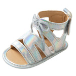 Csfry Infant Baby Girls Summer Sandals with Bow Soft Sole Newborn Shoes US3