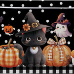 Fall Pumpkin Basket - Pumpkin Storage Bin Collapsible - Thanksgiving Room Decor Gift Basket - Black Cat Baskets Stuffer for Women - Autumn Farm Harvest Baskets for Kids Clothes, Gifts, Books, Toys