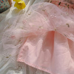 BGFKS Layered Tulle Tutu Dress for Toddler Girls,Baby Girl Rainbow Tutu Princess Skirt Set with Flower Headband.(Flower Pink,3T)