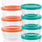 Pyrex Simply Store (12-Pack) Glass Food Storage Containers Set, (1, 2, & 3 Cup) Meal Prep Containers With BPA-Free Lids, Dishwasher & Microwave Safe