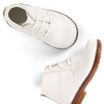 Baby and Toddler Walking Shoes Lightweight Non-Slip First Walker Shoes with Ankle Support for Boys Girls & Kids (White, 18 Months)