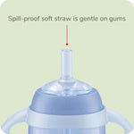 NUK Learner Straw Cup 10oz - Toddler Cup with Soft Straw for Easy Drinking Suitable for Ages 8 Months and Up