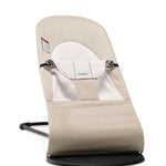 BabyBjörn Bouncer Balance Soft, Cotton/Jersey, Beige/Gray 2-in-1 Adjustable Baby Bouncer Seat and Toddler Chair, Newborn to Toddler (8-29 lbs), 4 Positions, Lightweight & Portable