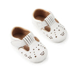 Infant Girls Summer Cute Rubber Sole Mary Jane Sandals Sneakers White 6-12 Months