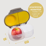 b.box Batman Snack Box - Leakproof 2 Compartment Snack Containers for Kids, Mini Bento Box for Kids & Toddlers, Lunch Containers, Dishwasher Safe, BPA Free, PFAS Free, Ages 4m+, 1.75 Cup Capacity