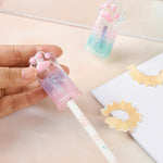 3 Pcs Cute Pencil Sharpener Cartoon Cat Paw Pencil Sharpener Small Manual Pencil Sharpeners Kawaii Plastic Sharpeners School Office Supplies Sharpener for Girls Women (3Pcs Cat Paw)