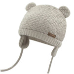 Duoyeree Kids Baby Hat Soft Warm Cable Knit Beanie Toddler Girl Fall Winter Hats(Apricot,0-6 Months)