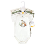 Hudson Baby Unisex Baby Cotton Bodysuits, Forest Animals 5-Pack, 18-24 Months