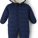 The Children's Place Unisex-Baby And Newborn Fleece Hoodie Zip-front Snowsuit Bunting