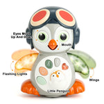 HAPTIME Penguin Toys for 1 Year Old Boy Girl, Tummy Time Toys,Musical Toys for Toddlers 1-3, One Year Old Boy Toys, Interactive Dancing Toys for 1+ Year Old, Singing Early Learning Toys for 1 2 3