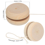DECHOUS 15-Pack Wooden Yoyo for Kids: Small Yo-yo Toy Bulk for Beginners, Unfinished Wooden yoyo Party Favors for Boys Girls Ages 3-8, Birthday Classroom Prizes