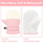 Olreco Toddler Snow Gloves Baby Mittens 6-12 Months Toddler Mittens 18-24 Months Toddlers Waterproof Gloves 2T Baby Girl Mitten