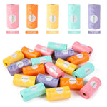 USBOO Diaper Bags Disposable for Baby, 20 Refill Rolls/300 Bags Waste Bags with Dispenser, Convenient and Quick Diaper Disposal, Rainbow
