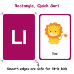 Flash Cards for Toddlers Learning – 54 Double-Sided Alphabet, Number, Color & Shape Cards – Durable Preschool Educational Toys for Kids Ages 2-5, Waterproof & Tear-Resistant, Montessori Early Learning