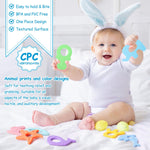 BEBOAN Silicone Baby Teething Toys, 8 Pack Cute Baby Teether Teething Ring Chew Toys Frozen Teether, BPA Free Easy to Grip Gifts for Infant Girls Boys 3 Months +
