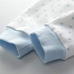 Unisex Newborn Baby Cotton 4-Pack Pants Embroidery Pringting Casual Leggings 0-24 Months for Boys and Girls Blue