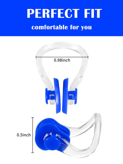 Yaomiao 6 Pcs Silicone Swimming Nose Plugs for Kids and Adults