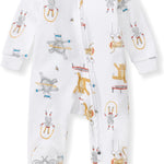 Burt's Bees Baby Baby Girls Pajamas, Zip Front Non-Slip Footed Sleeper Pjs, 100% Organic Cotton
