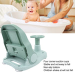 Baby Bath Seat - Infant Bathtub Seat for Sitting Up in The Tub, Baby Shower Chair with Backrest Support, Suction Cups for 6-18 Months (Green)