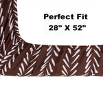 4 Pack Woodland Forest Animals Wood Neutral Unisex Fitted Baby Crib Sheets Set for Baby Boys or Girls