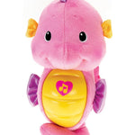 Fisher-Price Musical Baby Toy, Soothe & Glow Seahorse, Pink Plush Sound Machine with Lights & Volume Control for Newborns