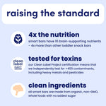 Cerebelly Toddler Snack Bars – Organic Carrot Date Smart Bars (Pack of 5), Healthy & Organic Whole Grain Bars with Veggies & Fruit, 16 Brain-supporting Nutrients from Superfoods, No Added Sugar