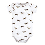 Hudson Baby Unisex Baby Cotton Bodysuits, Boy Dogs, 3-6 Months