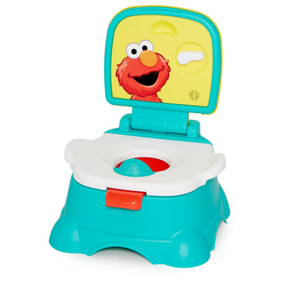 Children's potty seat with Elmo character on a white background