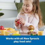 Learning Resources New Sprouts Pick ‘n’ Sort Food Groups - Grocery Store Pretend Play Food Kitchen Accessories, Ages 18 Months+, 26 Pieces