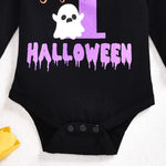 Baby Girl Halloween Costumes My 1st Halloween Outfits Romper+ Tutu Skirt+ Striated Leg Warmer+ Bunny Headband Outfit Set