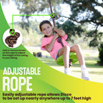 Swurfer Disco Tree Swing - Swing Sets for Backyard, Outdoor Swing, Swingset Outdoor for Kids, Easy Installation, Heavy Duty, Adjustable