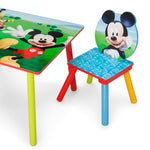 Delta Children - Disney Mickey Mouse Kids Table and Chair Set 3- Piece Set (2 Chairs Included) - Ideal for Arts & Crafts, Snack Time, Homework & More, Pink