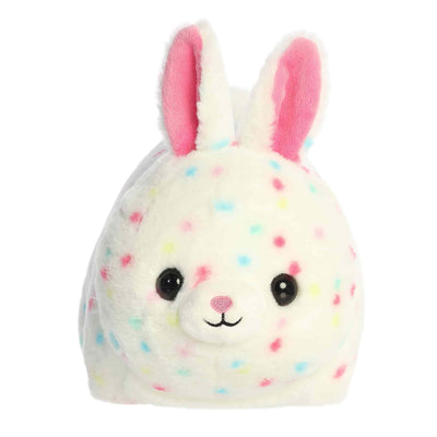 Aurora Adorable Spudsters Connie Confetti Bunny Stuffed Animal - Seasonal Plush For The Spring Season - Perfect for Kids All Ages and Animal Loving Adults - White 10.5 Inches