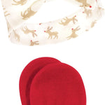 Hudson Baby baby-girls Cotton Headband and Scratch Mitten Set